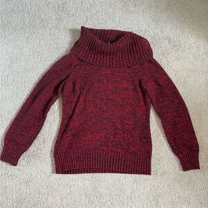 Ralph Lauren Cozy Red Cowl Neck Sweater
